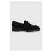 Semišové mokasíny Vagabond Shoemakers Alex W dámske, čierna farba, na plochom podpätku
