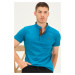 T8560 DEWBERRY T-SHIRT-DARK TURQUOISE-CAMEL