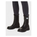 Tommy Jeans Členková obuv s elastickým prvkom Tjw Warmlined Chelsea Boot EN0EN02313 Čierna