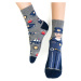 Sivé chlapčenské ponožky vzor policajt - Art. 014 CE382, GRAY MELANGE