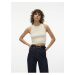 Béžový dámsky crop top Vero Moda Ginny