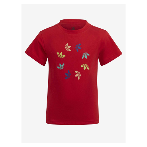 Červené detské tričko adidas Originals
