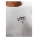 Tommy Jeans Mikina Essential Logo DW0DW17796 Biela Relaxed Fit