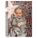 Detská pletená deka sivej farby
