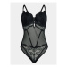 Hunkemöller Body Kattreya 202761 Čierna Sexy Straight Fit