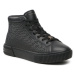 Tommy Hilfiger Sneakersy Monogram Leather Sneaker High FW0FW06856 Čierna