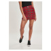 Women's short plaid skirt red/bl