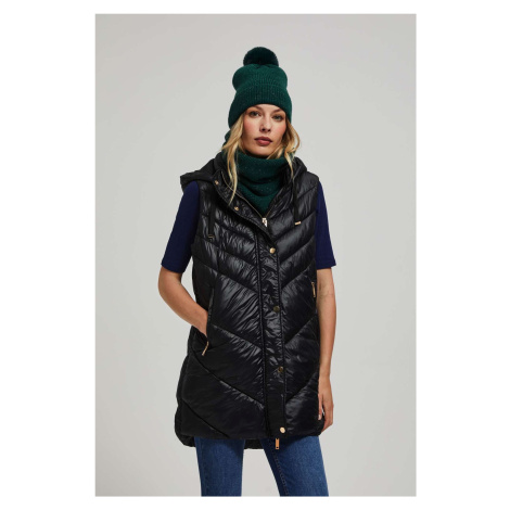 Quilted vest with hood Moodo
