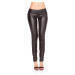 Sexy KouCla Skinny Letherlook nohavice so zipsom black