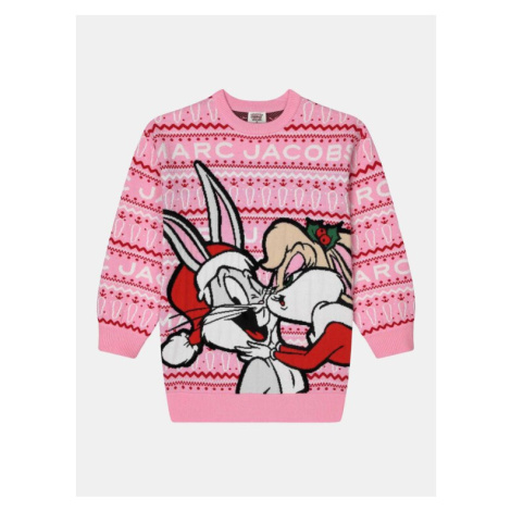 Marc Jacobs Úpletové šaty LOONEY TUNES W12454 Ružová Regular Fit