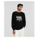 Sveter Karl Lagerfeld Karl Logo Crewneck Black