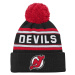 New Jersey Devils detská zimná čiapka Jacquard Cuffed Knit With Pom