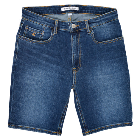 Calvin Klein Jeans  REGULAR SHORT ESS BLUE  Šortky/Bermudy Modrá