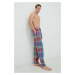 Bavlnené pyžamové nohavice Polo Ralph Lauren červená farba, vzorovaná
