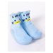 Yoclub Detské chlapčenské protišmykové ponožky s gumovou podrážkou OBO-0171C-1500 Blue