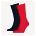 Tommy Hilfiger Man's 3Pack Socks 371111 Red/Navy Blue