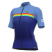 ALÉ Cyklistický dres s krátkym rukávom - PR BRIDGE - modrá