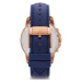 FOSSIL Analógové hodinky 'GRANT, FS4835'  námornícka modrá / ružové zlato