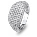 Brilio Silver Luxusný strieborný prsteň so zirkónmi RI019W 48 mm