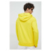 Mikina Tommy Hilfiger pánska, žltá farba, s kapucňou, jednofarebná