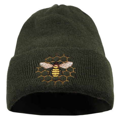 Bontis Pletená čiapka s výšivkou Včela