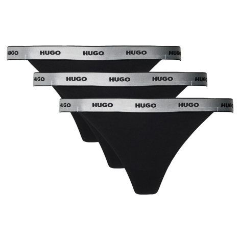 Hugo Boss 3 PACK - dámske tangá HUGO 50502802-001 XL
