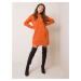 RUE PARIS Dark orange hooded dress