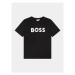 Boss Tričko J25P24 D Čierna Regular Fit