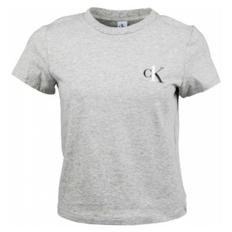 Calvin Klein S/S CREW NECK šedá - Dámske tričko