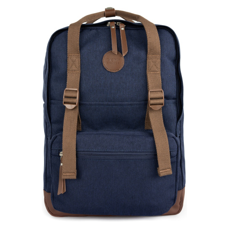 Himawari Unisex's Backpack tr23202-9 Navy Blue