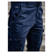Tmavomodré pánske kapsáčové nohavice s opaskom Bolf CT8906