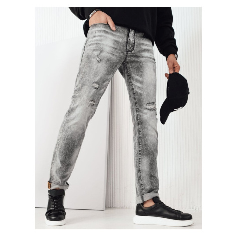 Men's Grey Denim Dstreet Trousers