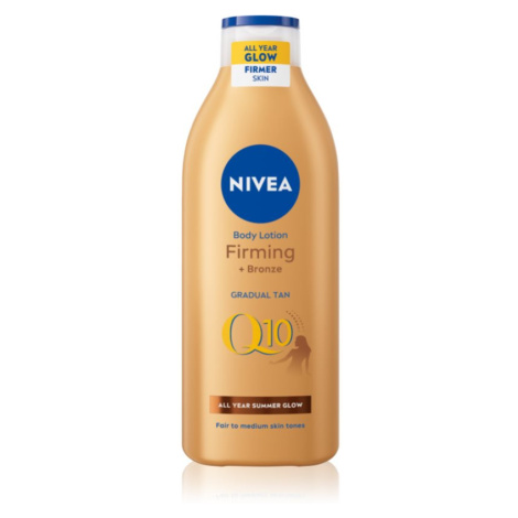 Nivea Q10 Firming + Bronze tónovacie mlieko so spevňujúcim účinkom