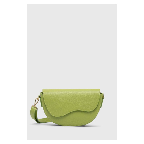 Kožená kabelka Answear Lab zelená farba