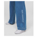 Džínsy Karl Lagerfeld Paperbag Waist Denim Pants Modrá