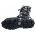 topánky kožené NEW ROCK 5-Buckle Boots (402-S1) Black Čierna