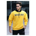 Madmext Yellow Hooded Sweatshirt 4774