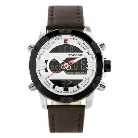 Pánske hodinky NAVIFORCE - NF9097 (zn043a) - brown/silver