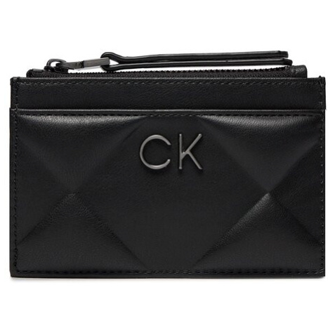 Calvin Klein Puzdro na kreditné karty Re-Lock Quilt Cardholder K60K611372 Čierna