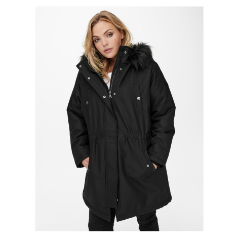 Black women's winter parka ONLY CARMAKOMA Irena - Women