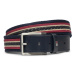 Tommy Hilfiger Pánsky opasok Oliver Webbing 3.5 AM0AM12049 Tmavomodrá