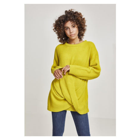 Women's Wrap Sweater - Yellow Urban Classics