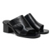 Calvin Klein Jeans Šľapky 5 Heel Sandal Lh Mg Mtl YW0YW01500 Čierna