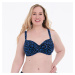 Style Luna Top Big Cup Bikini - horný diel 8787-1 fusion blue - RosaFaia