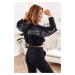 Women's tracksuit with wings black