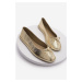 Marjin Women's Foldable Ballerinas with Bow Detail Linsar Gold