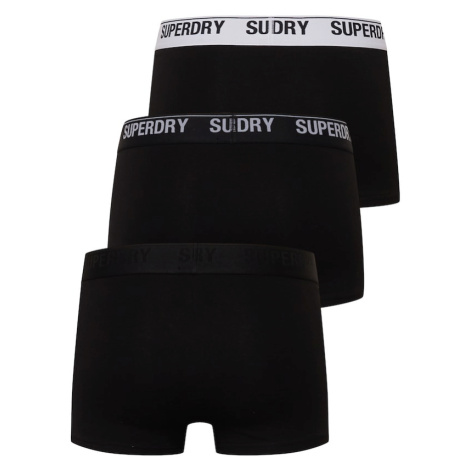 Superdry Boxerky  čierna / biela