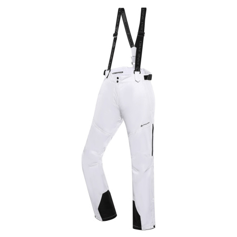 Alpine Pro Osaga Dámske lyžiarske nohavice s Ptx membránou LPAB676 biela