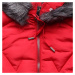 MODOVO Zimná bunda s kapucňou červená