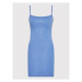 Brave Soul Letné šaty LDRJ-149INES Modrá Slim Fit